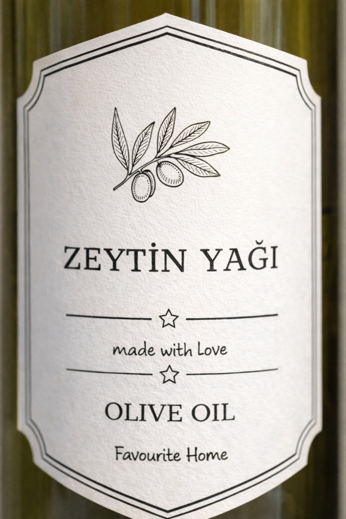 Ayçiçek ve Zeytinyağı Retro Yağdanlık Seti – Mermer Altlıklı (2’li, 750 ml)