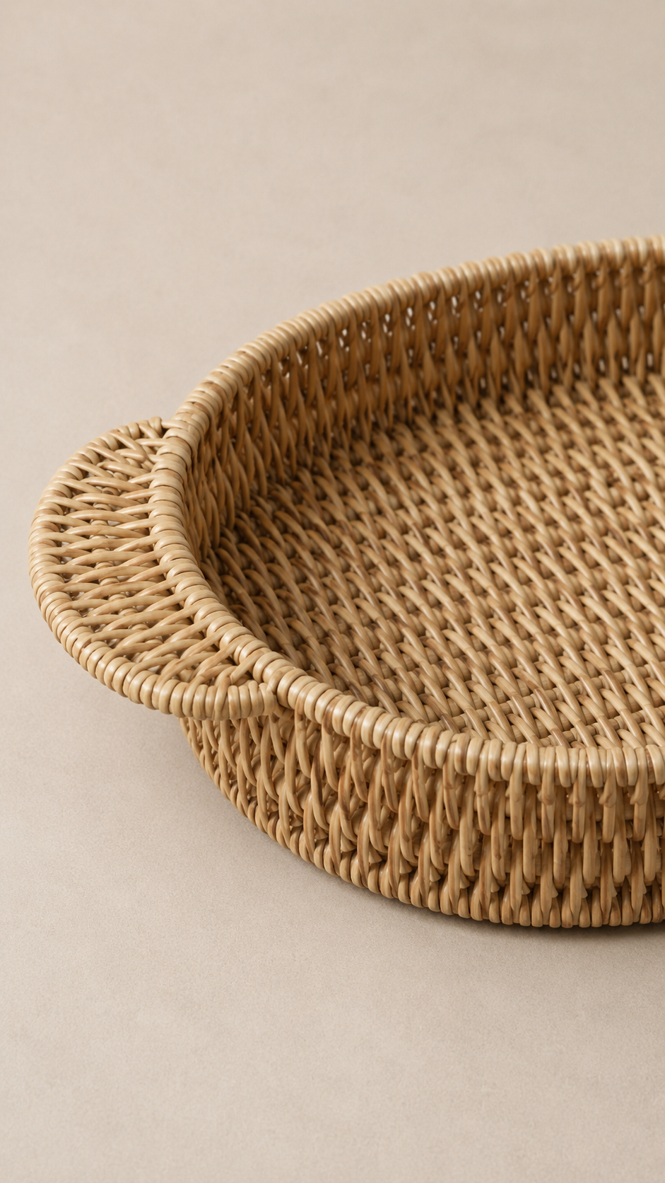 3’lü Oval Rattan Tepsi Seti