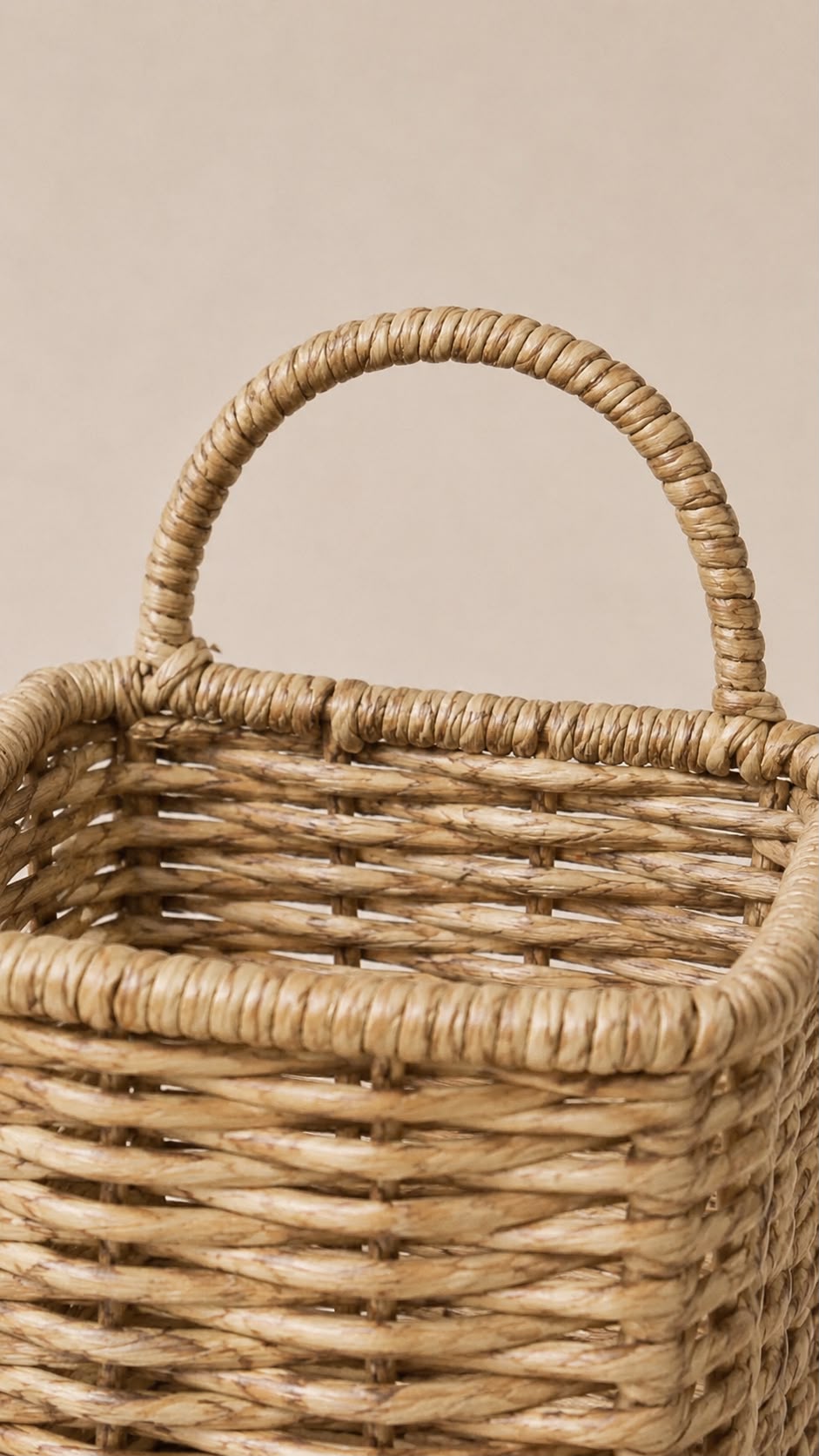 Lucca Askılı Kare Rattan Organizer