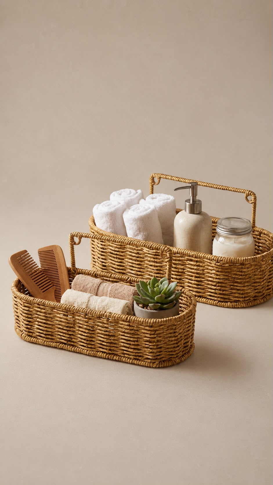 Genoa 2’li Duvar Askılı Rattan Set